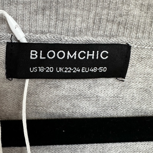 Bloom Chic Patchwork Leopard Print V Neck Pullover - Picture 4 of 6